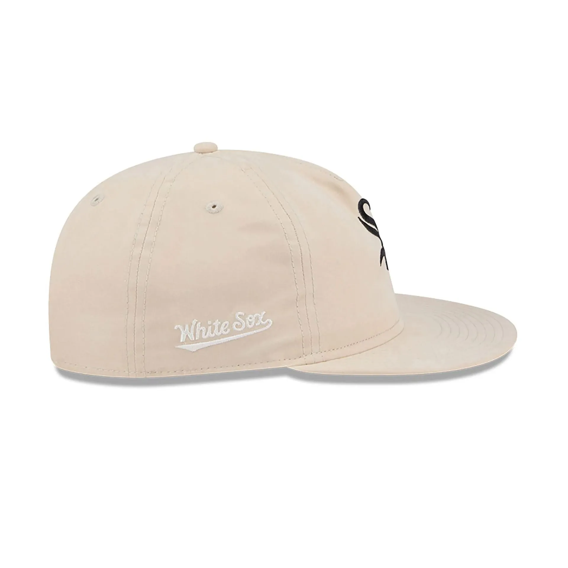 Chicago White Sox Brushed Nylon Light Beige Retro Crown 9FIFTY Strapback Cap