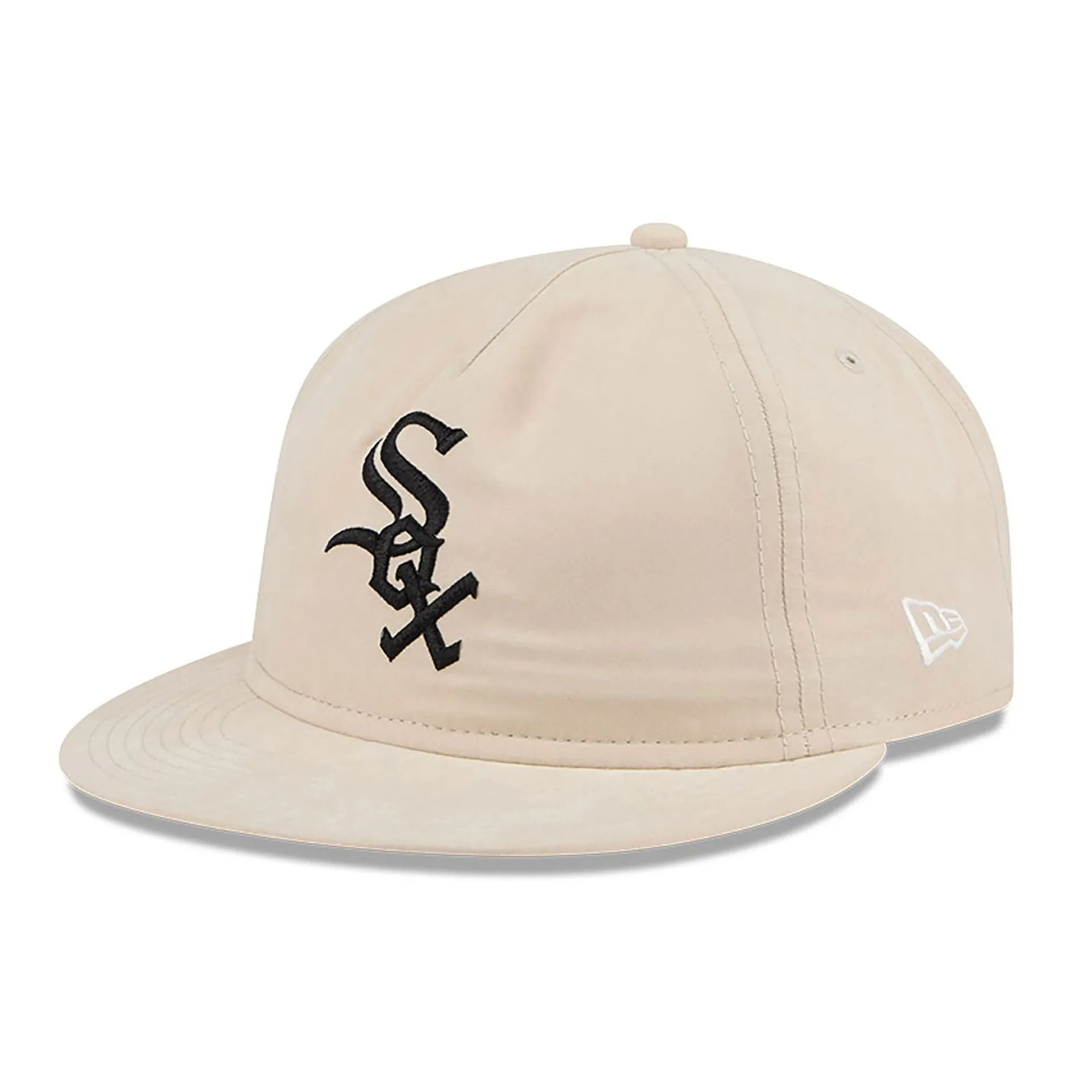 Chicago White Sox Brushed Nylon Light Beige Retro Crown 9FIFTY Strapback Cap