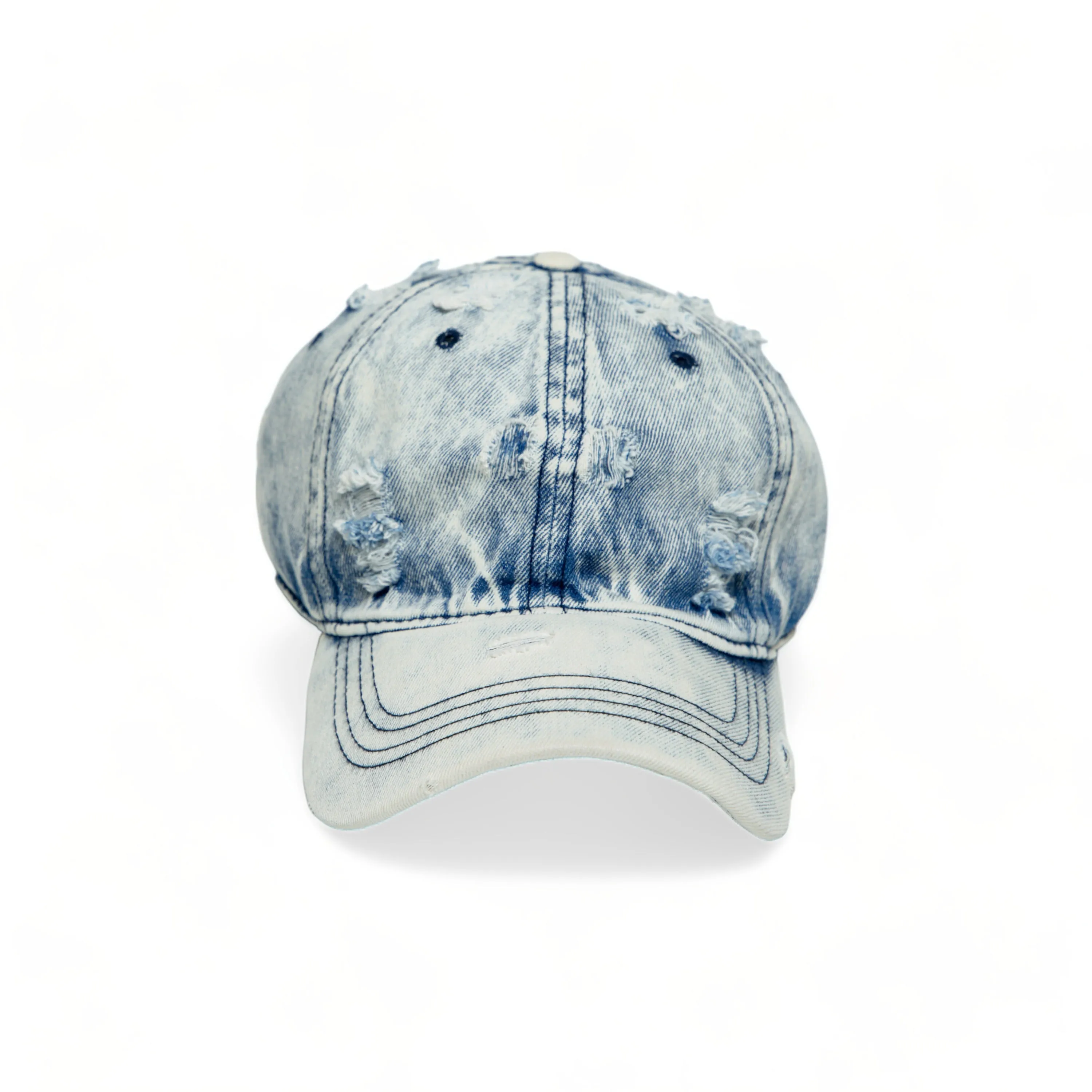 Chokore Distressed Denim Cap (Light Blue)