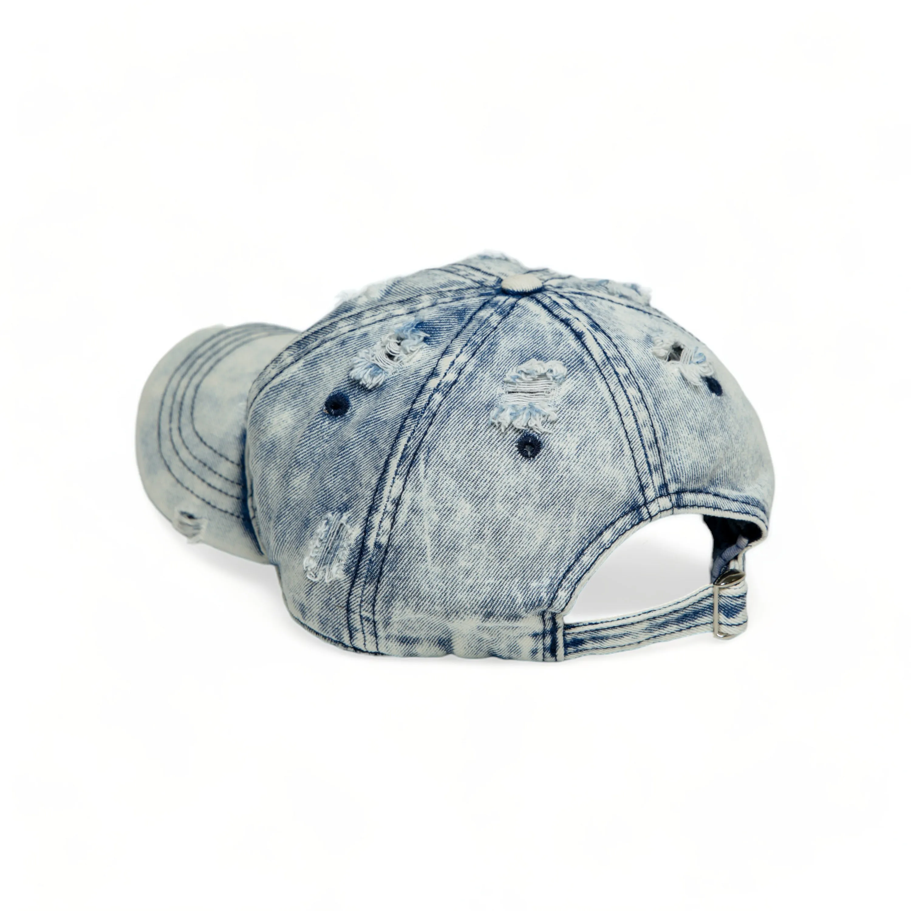 Chokore Distressed Denim Cap (Light Blue)