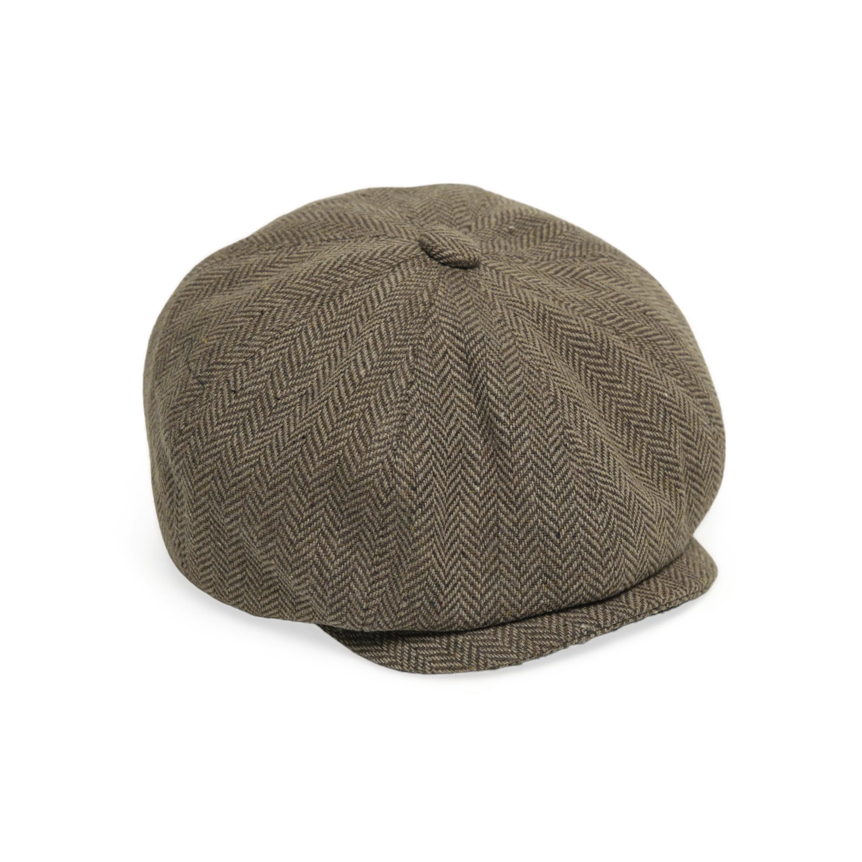 Chokore Herringbone Vintage Baker Boy Cap (Camel)