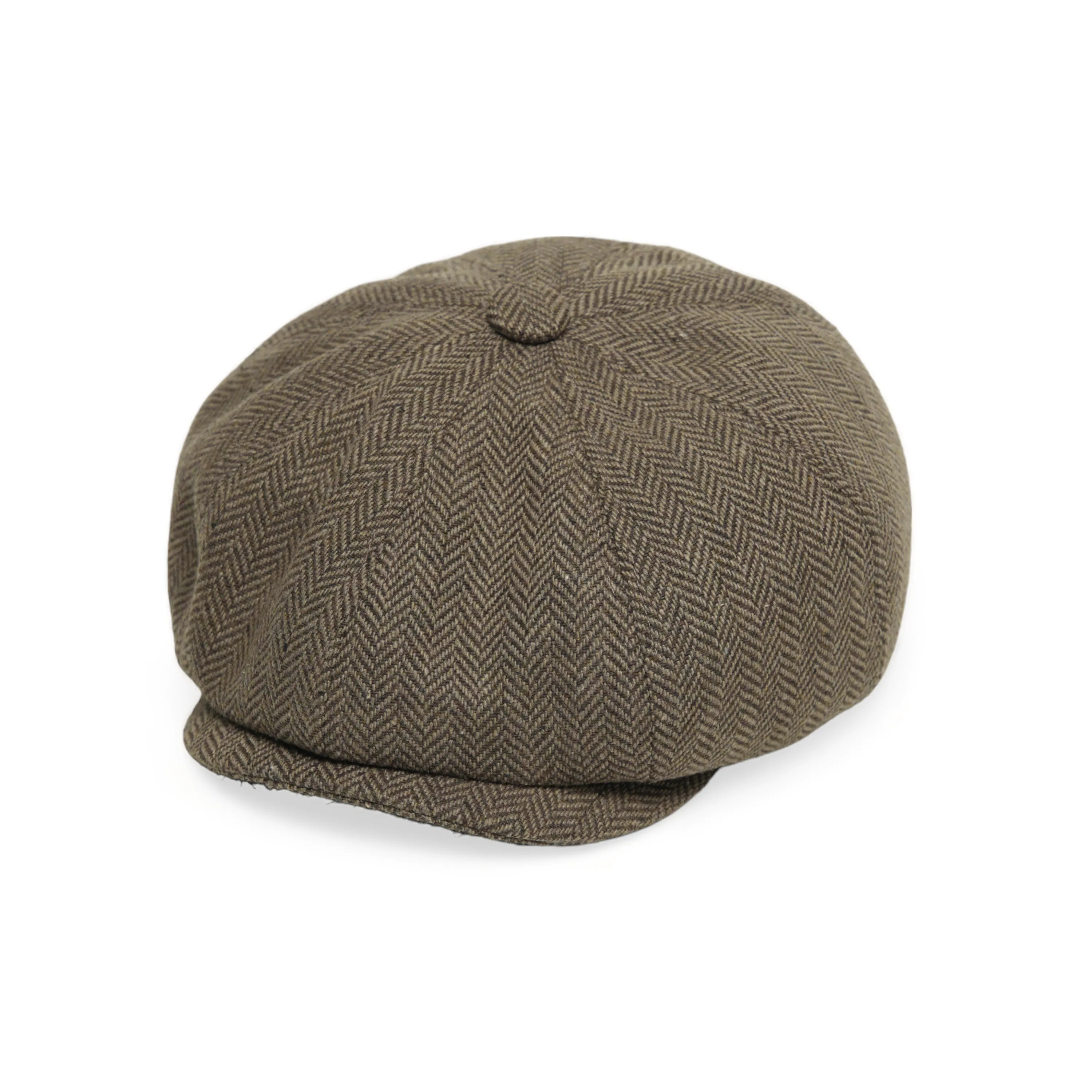 Chokore Herringbone Vintage Baker Boy Cap (Camel)