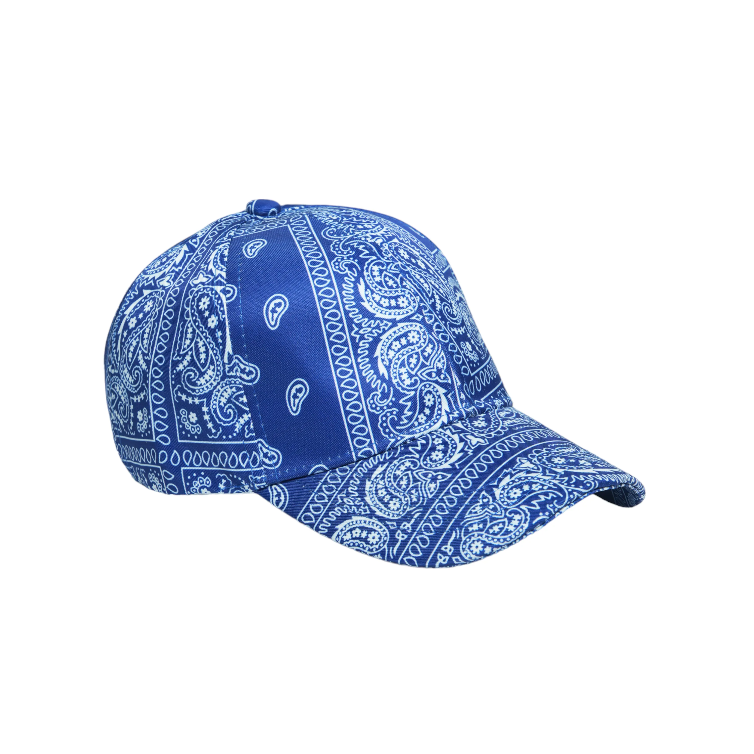 Chokore Paisley Print Baseball Cap (Navy Blue)