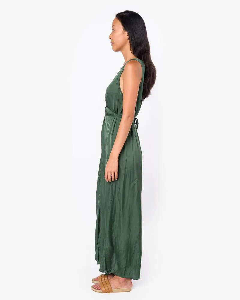 Cinched Tie Dress in Jade