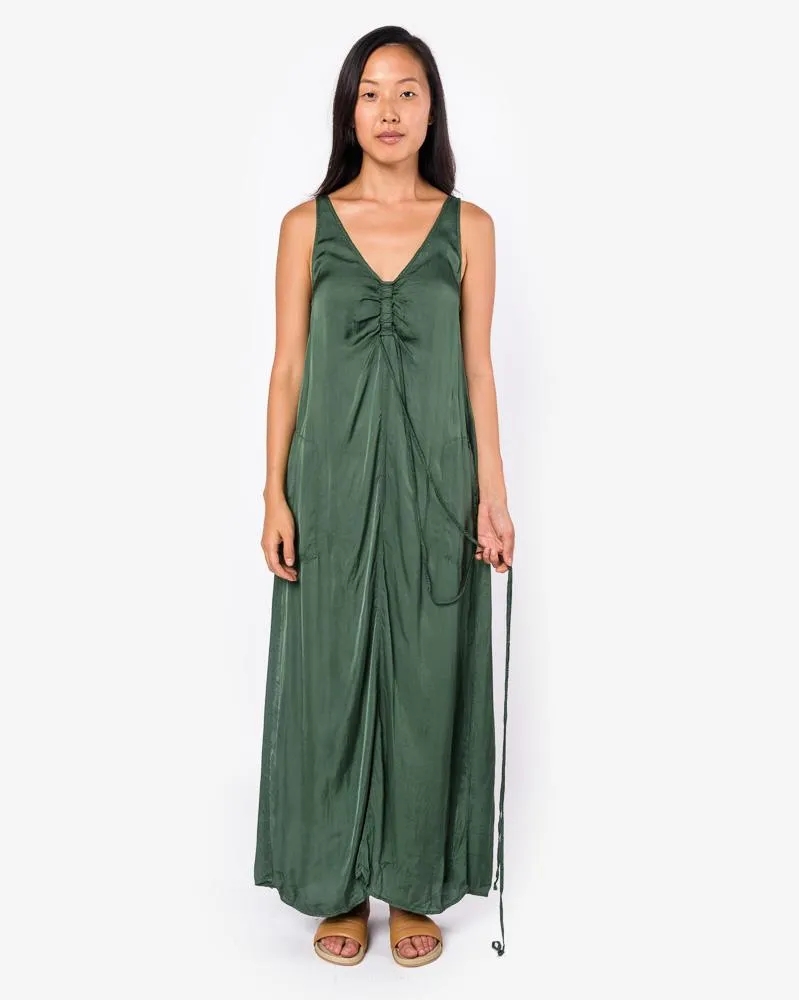 Cinched Tie Dress in Jade