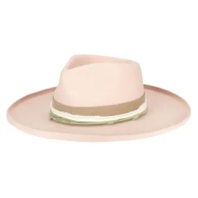 City Stroll Wool Felt Stiff Rolled Brim Fedora