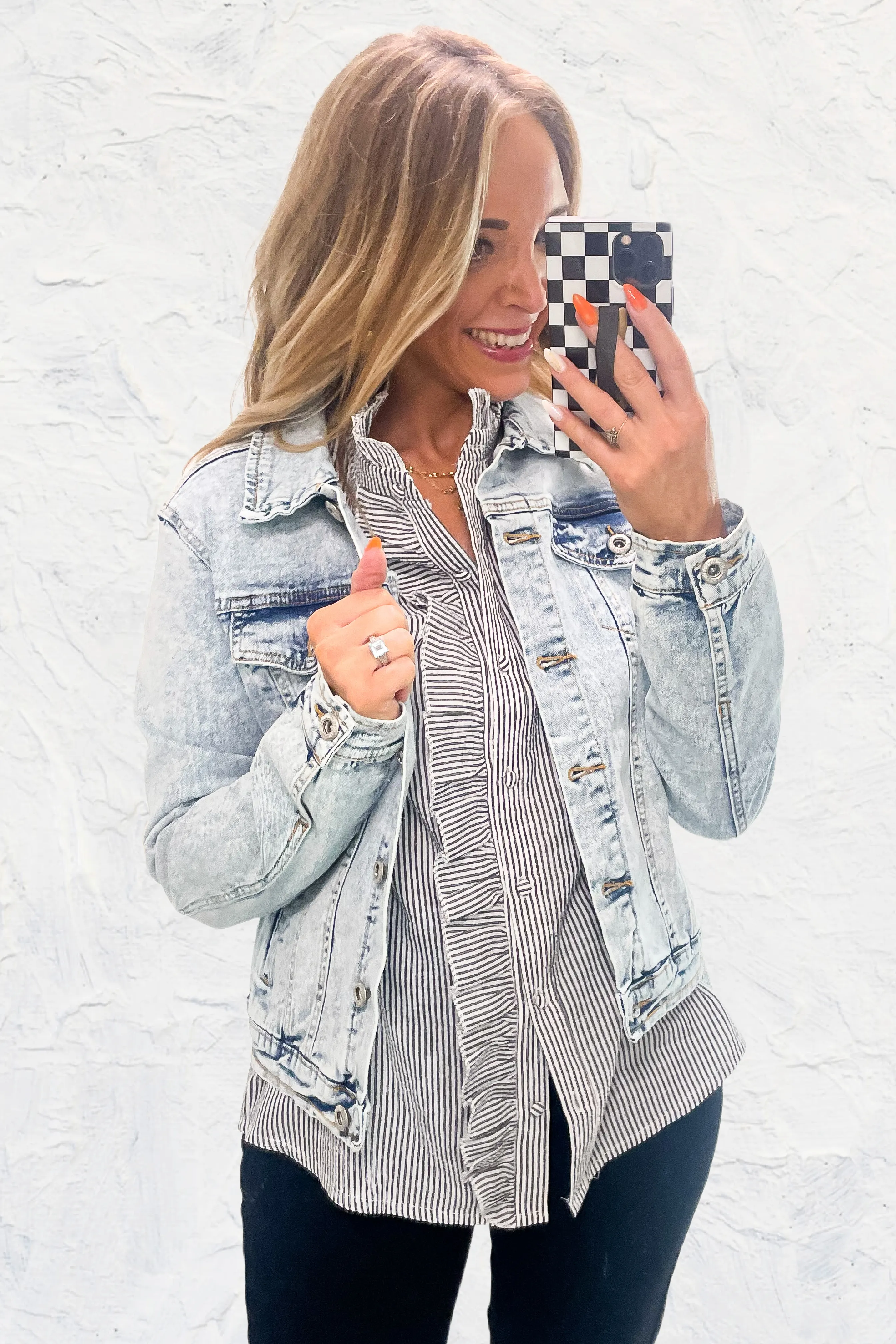 Class Act Button Down Top