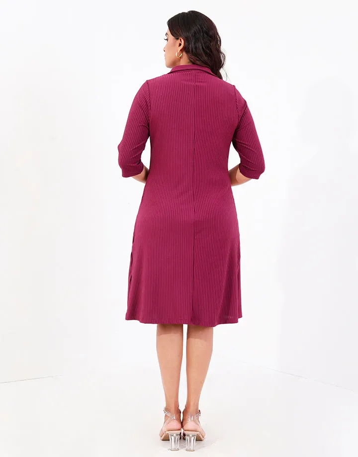 Classic Collared Dress with Pockets