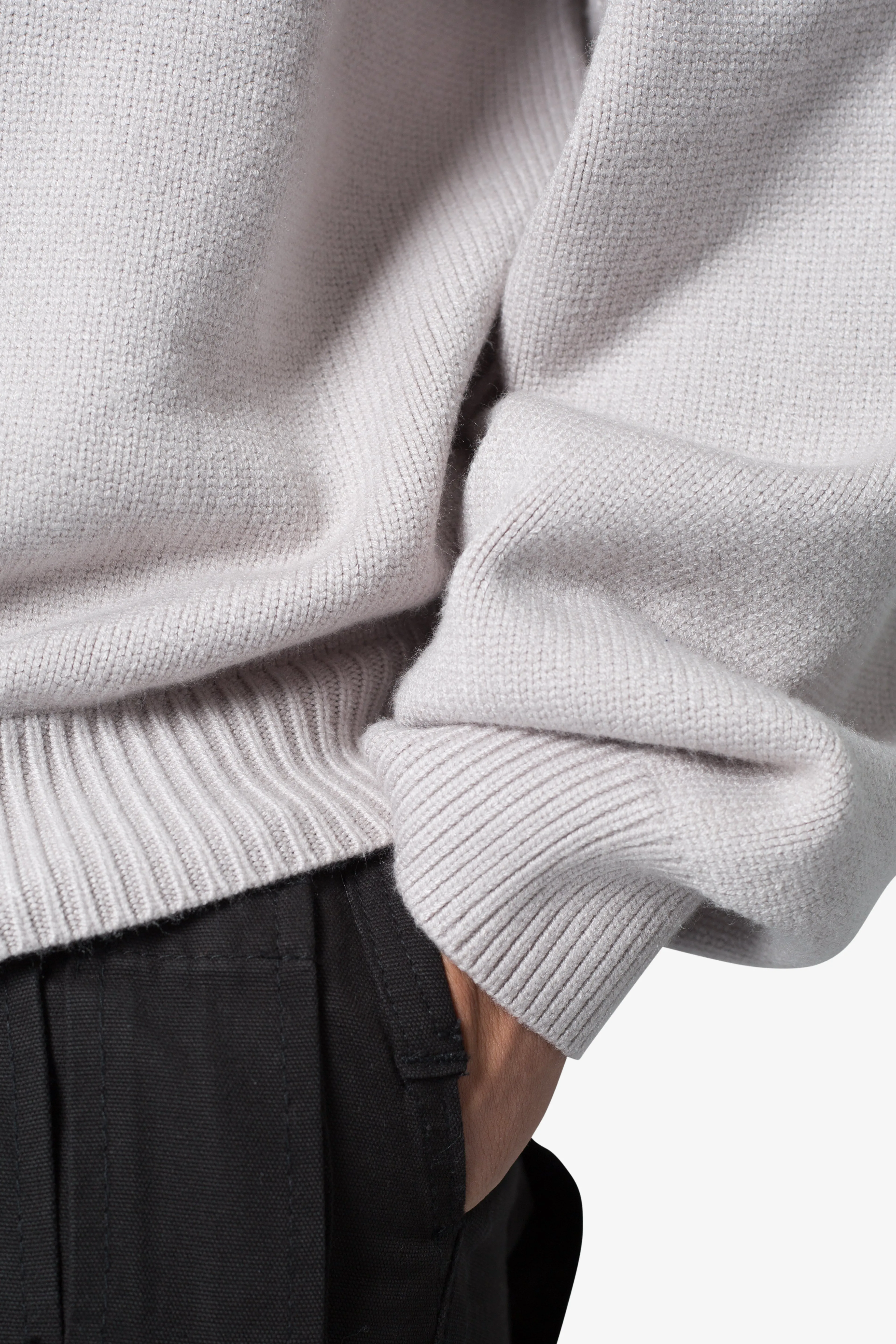 Collared Sweater - Light Grey