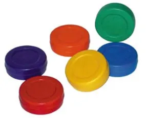 Colored Hockey Pucks (Set of 6)