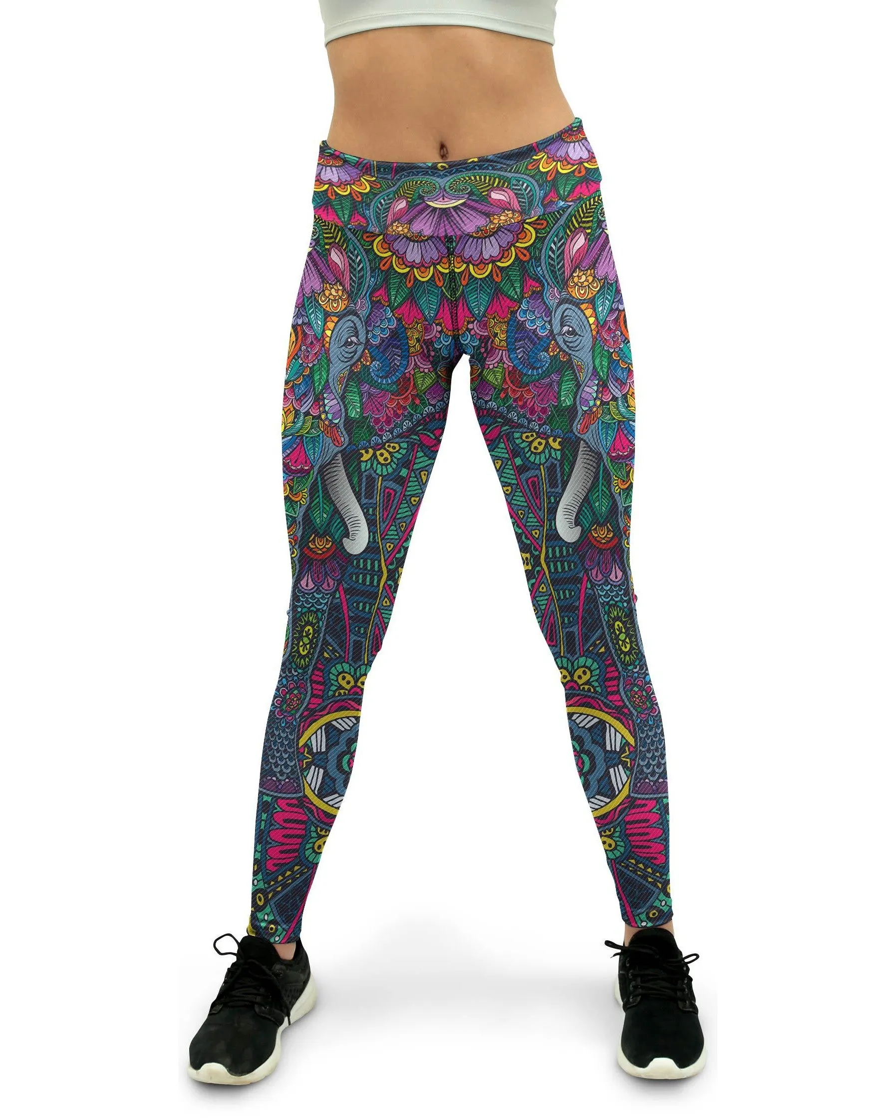 Colorful Elephant Yoga Pants