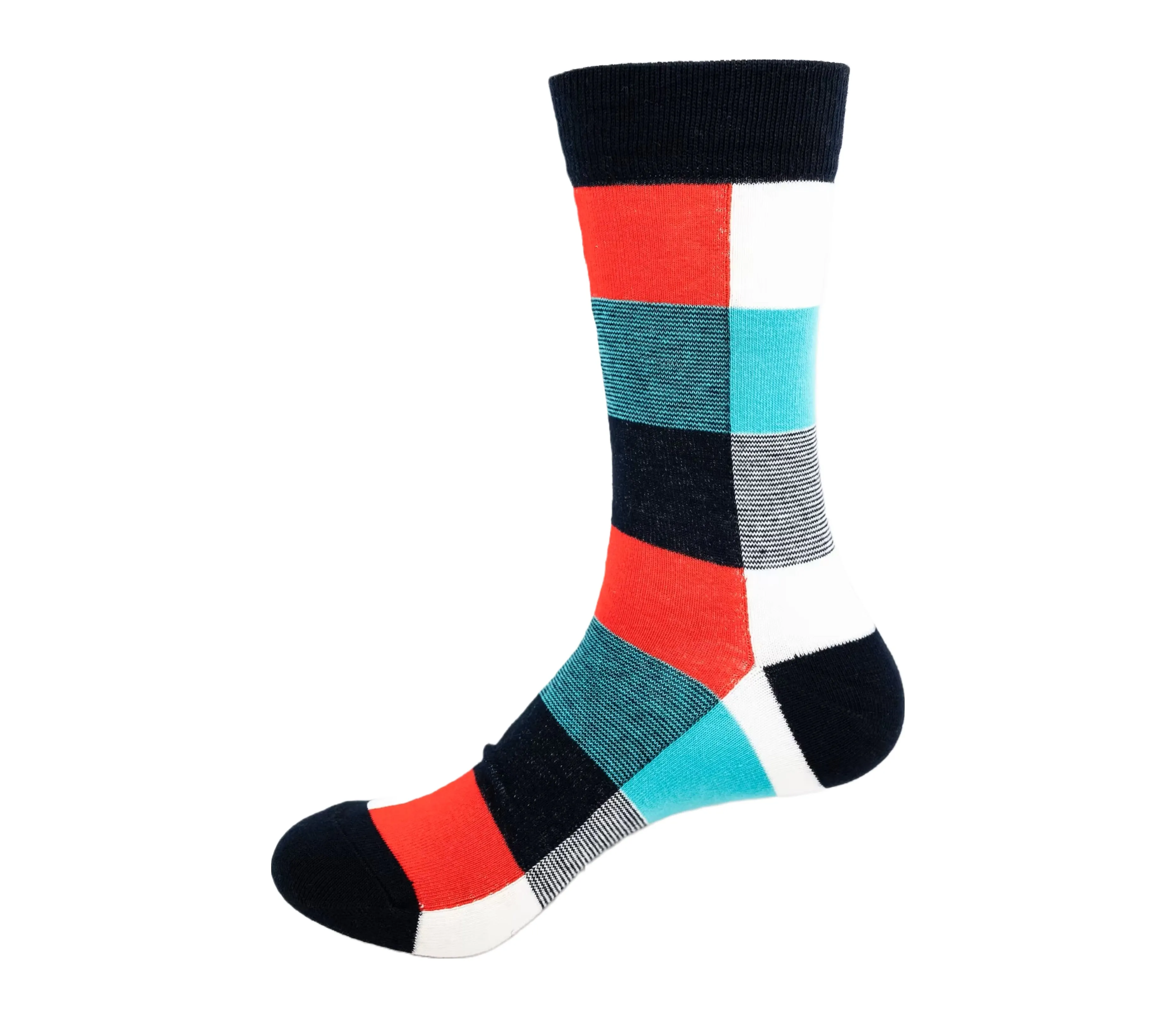 Colorful Plaid Patterned Socks from the Sock Panda (Adult Large - Men's Shoe Sizes 8-12)