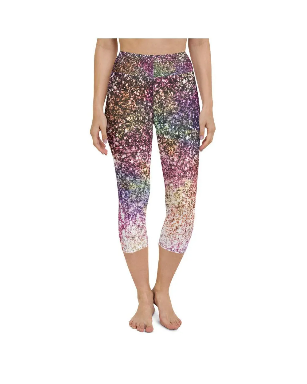 Colorful Sparkles Yoga Capris