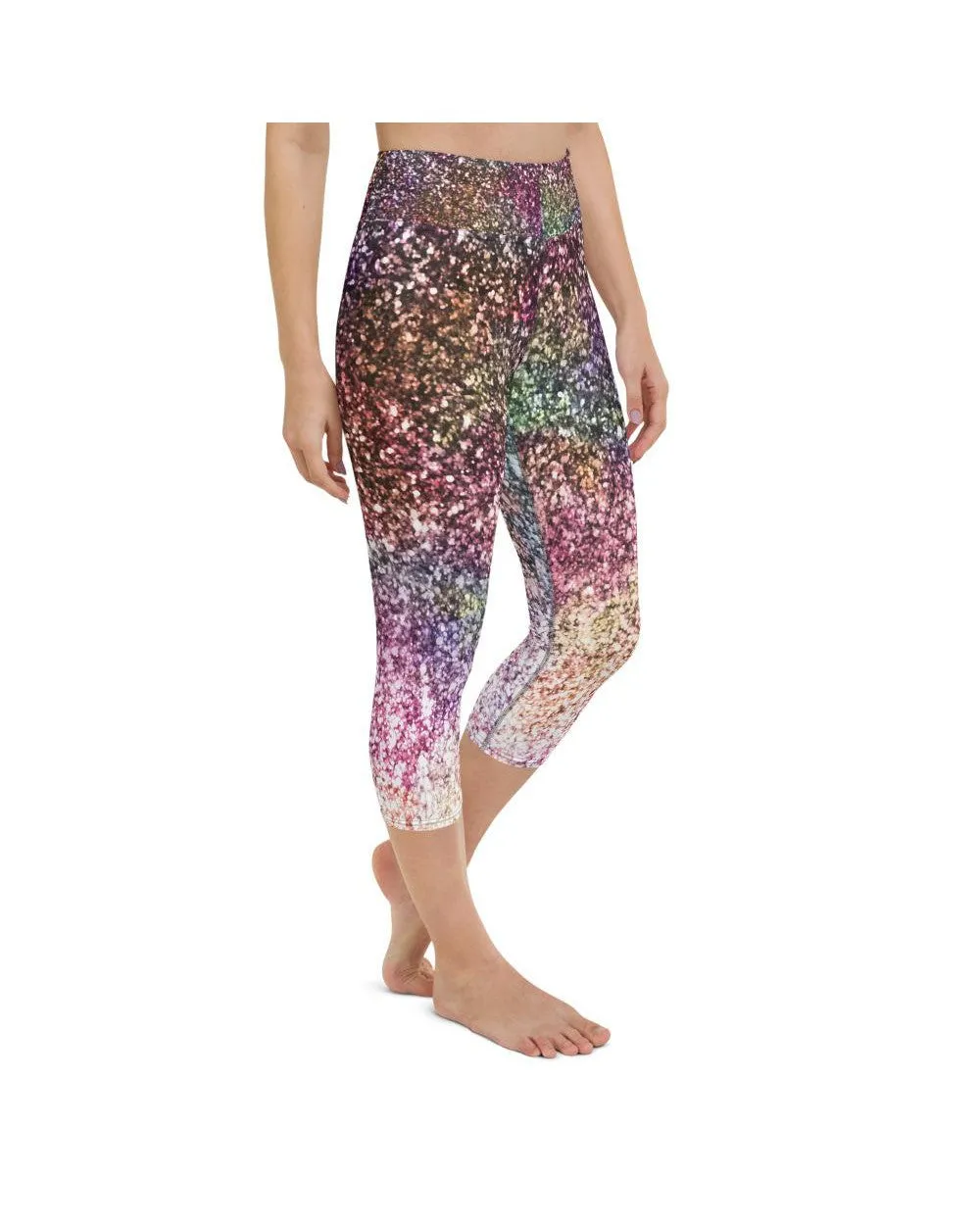 Colorful Sparkles Yoga Capris