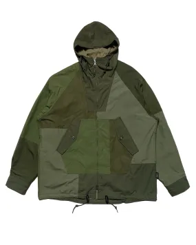 Comme des Garçons HOMME Patchwork Parka Khaki Mix