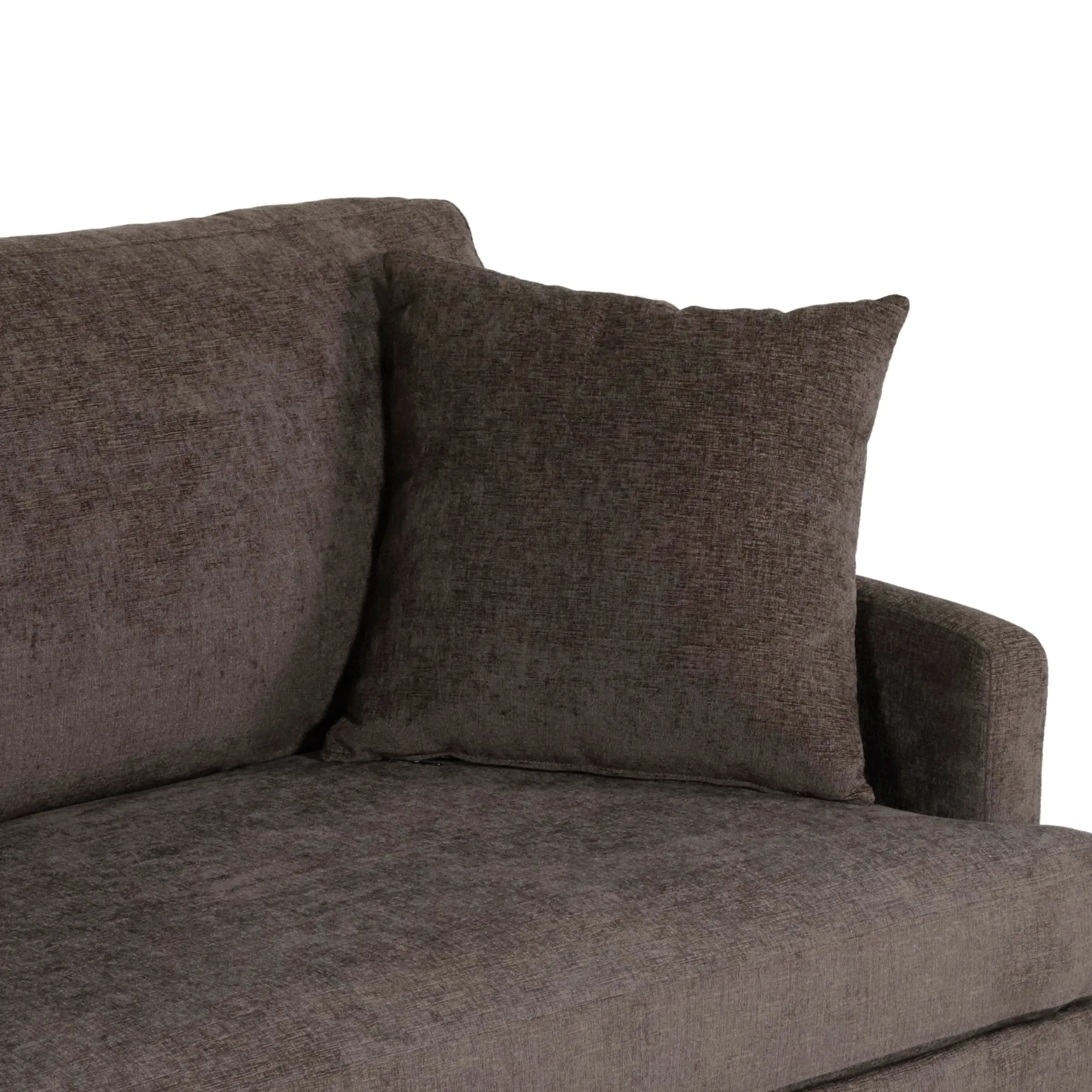 Contemporary 3 Seater Fabric Sofa with Accent Pillows - NH899213