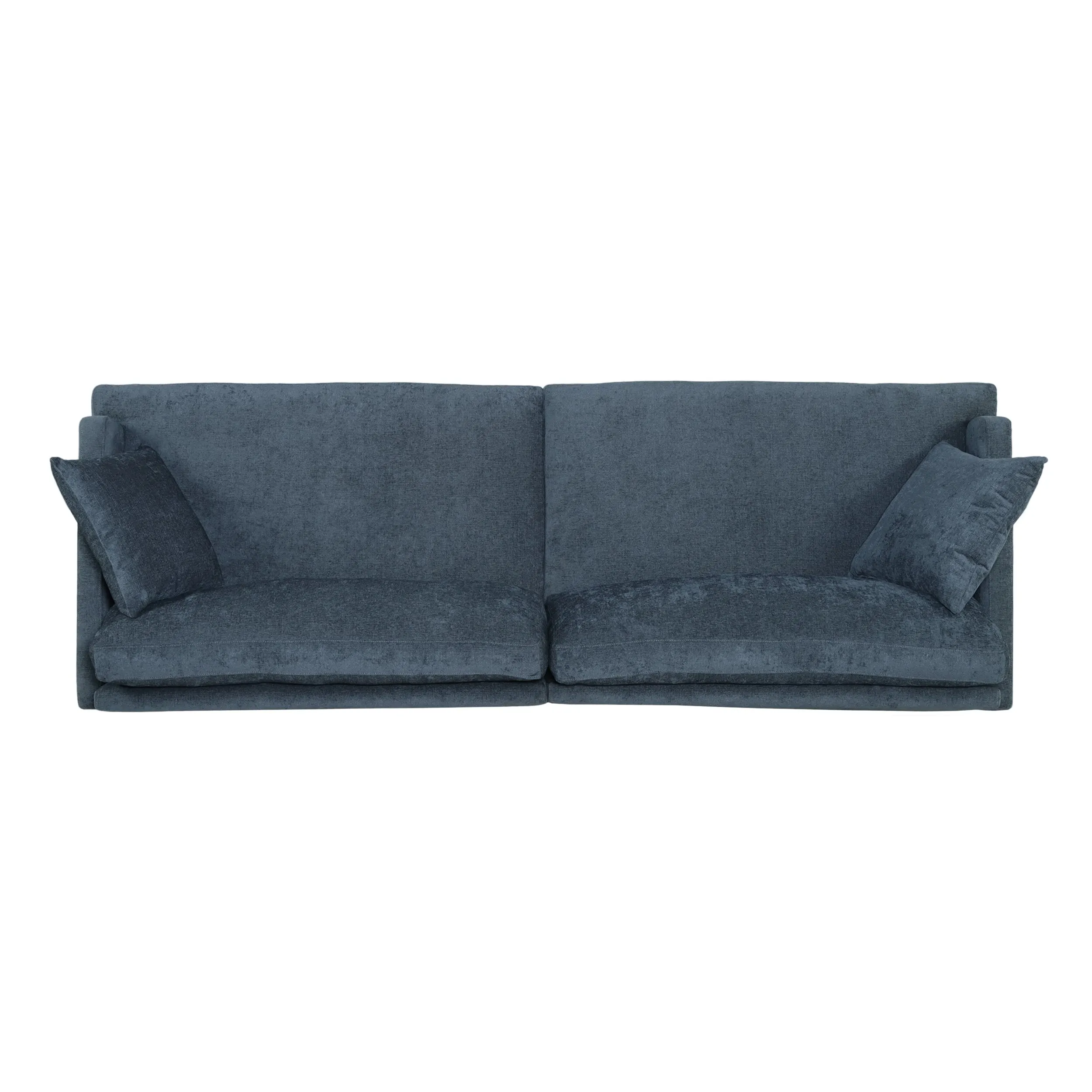 Contemporary 3 Seater Fabric Sofa with Accent Pillows - NH899213