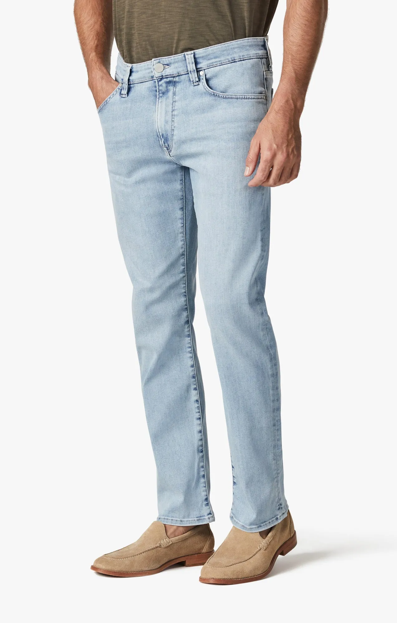 Courage Straight Leg Jeans In Bleached Urban