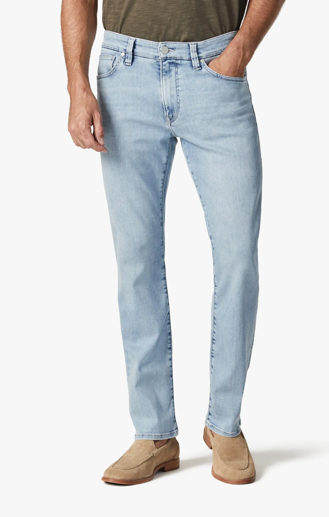 Courage Straight Leg Jeans In Bleached Urban