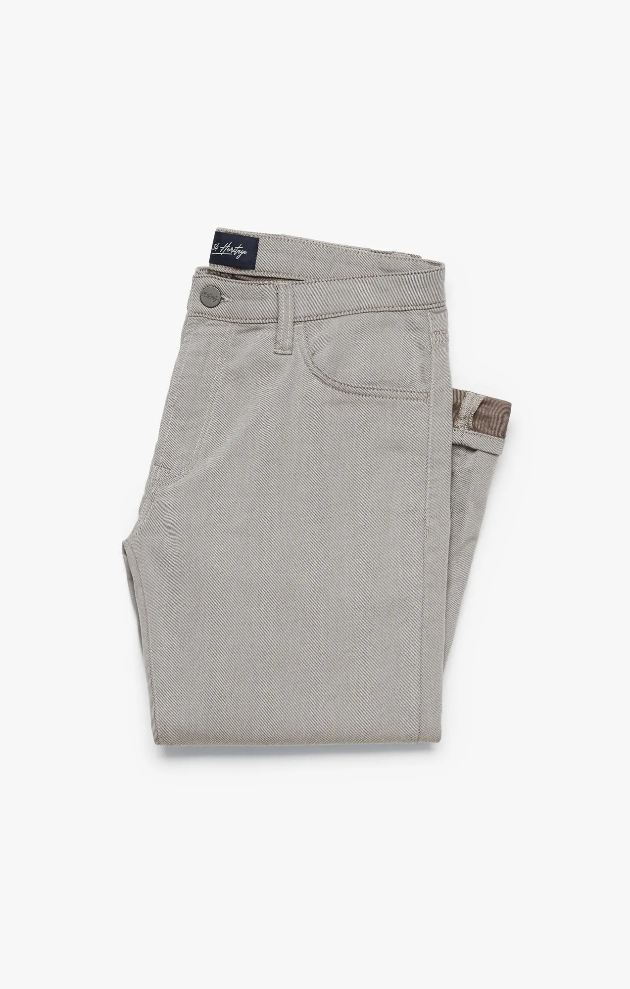 Courage Straight Leg Pants In Brown Refined Twill