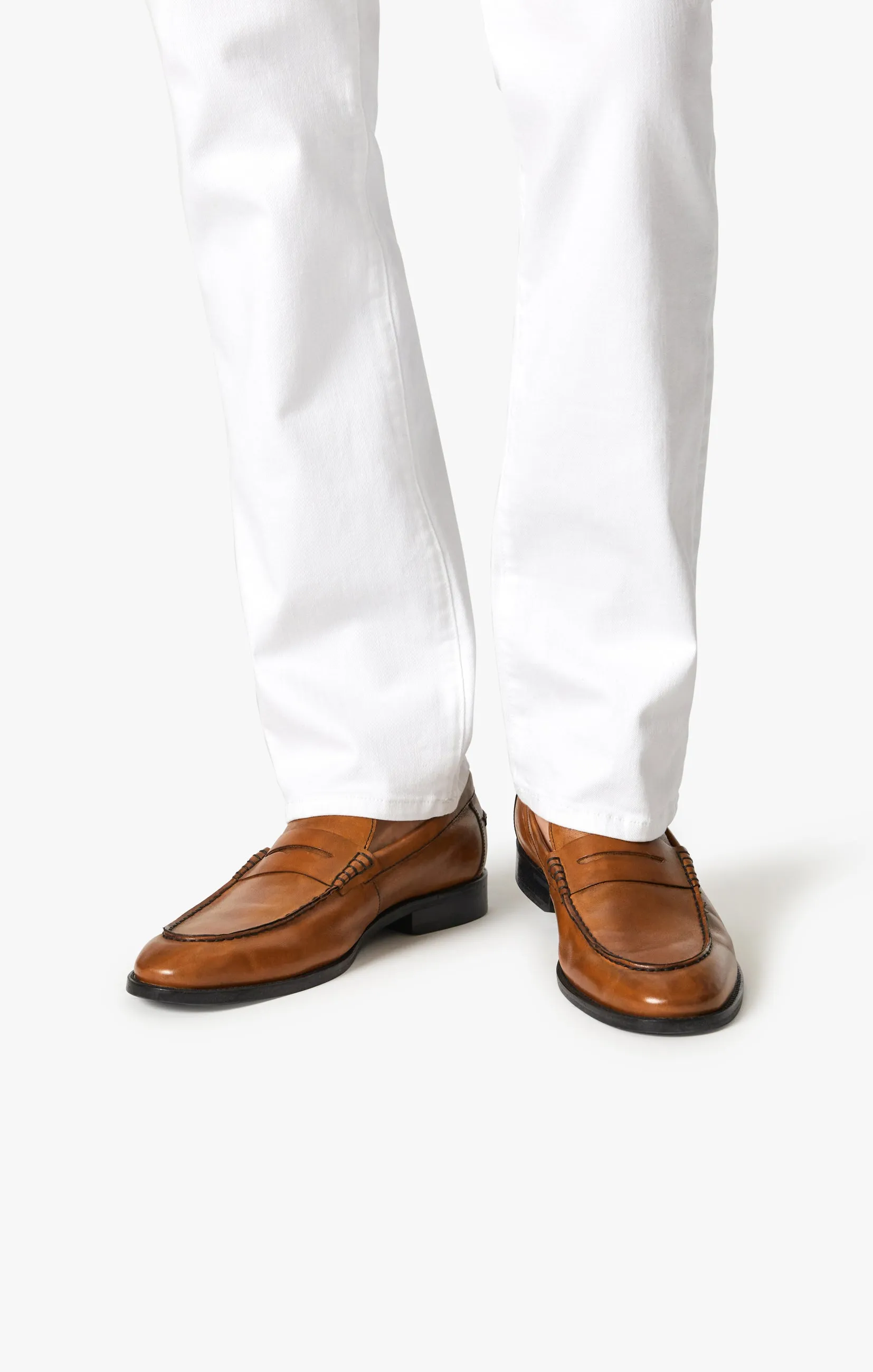 Courage Straight Leg Pants In Double White Comfort