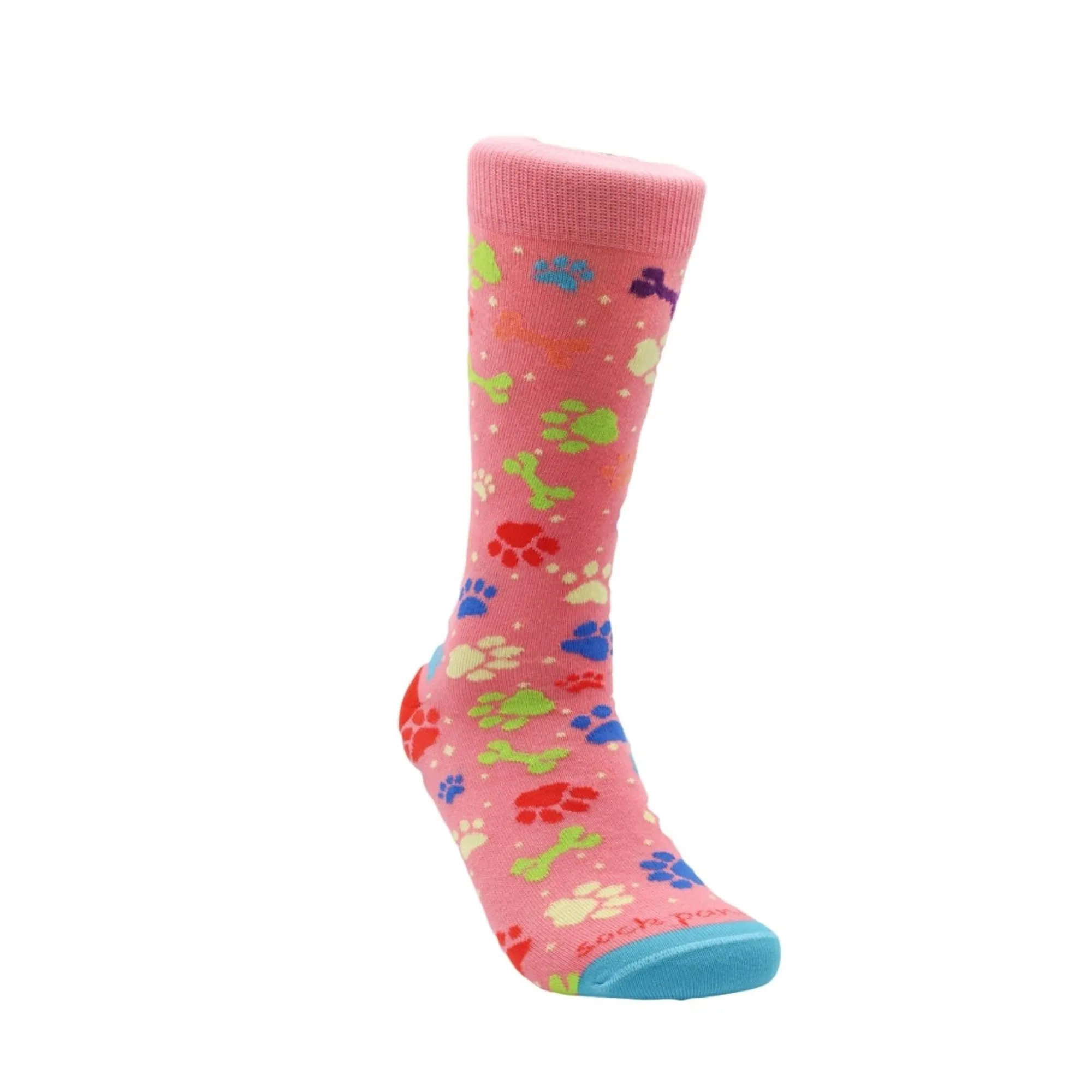 Dog Paws and Bones Patterned Socks from the Sock Panda