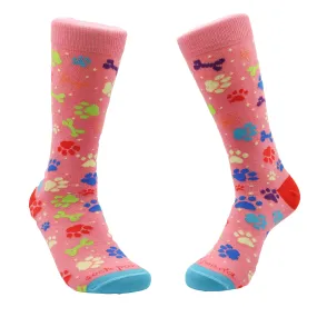 Dog Paws and Bones Patterned Socks from the Sock Panda