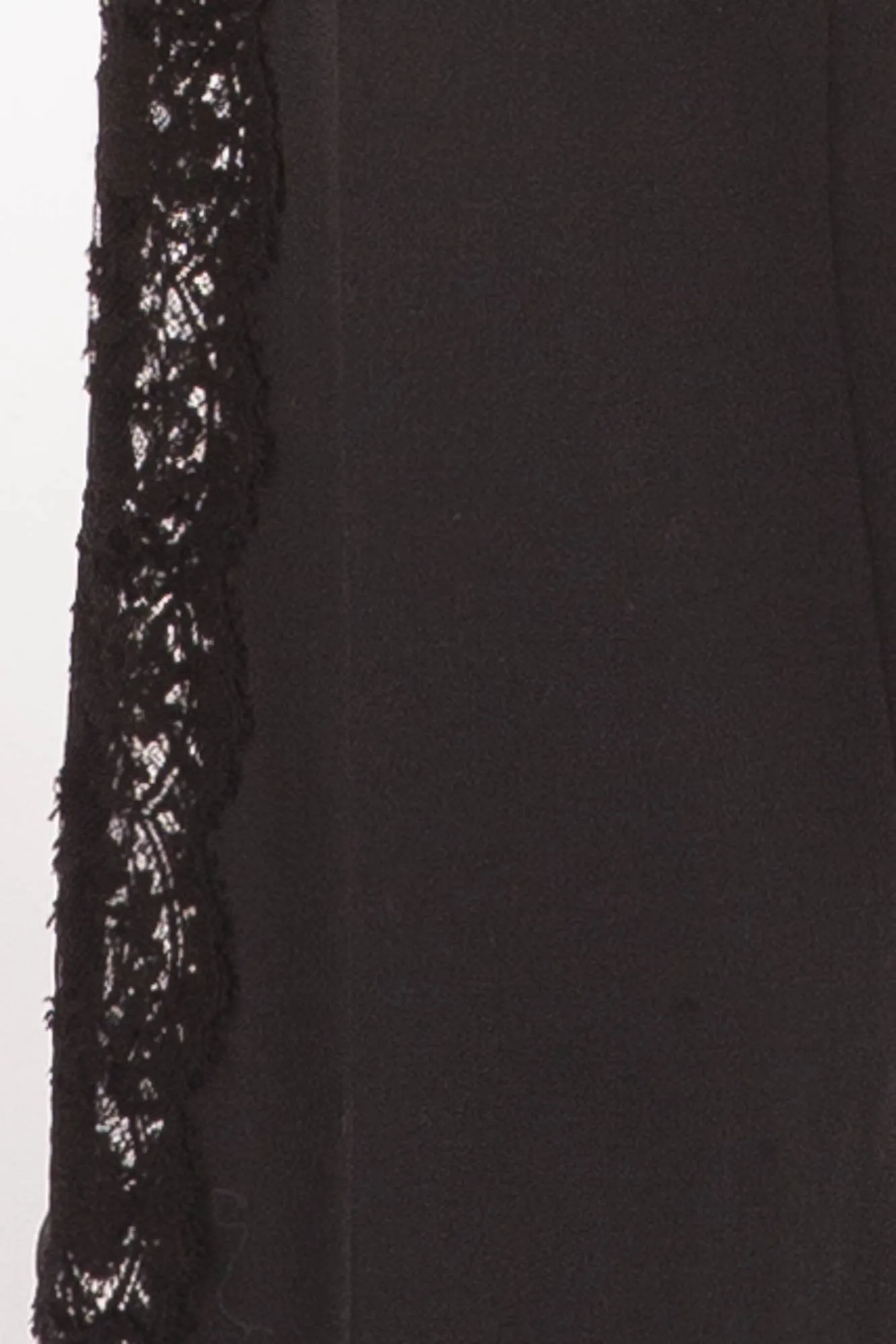 Dolce & Gabbana  - Black Pants with Lace Sides - IT 40