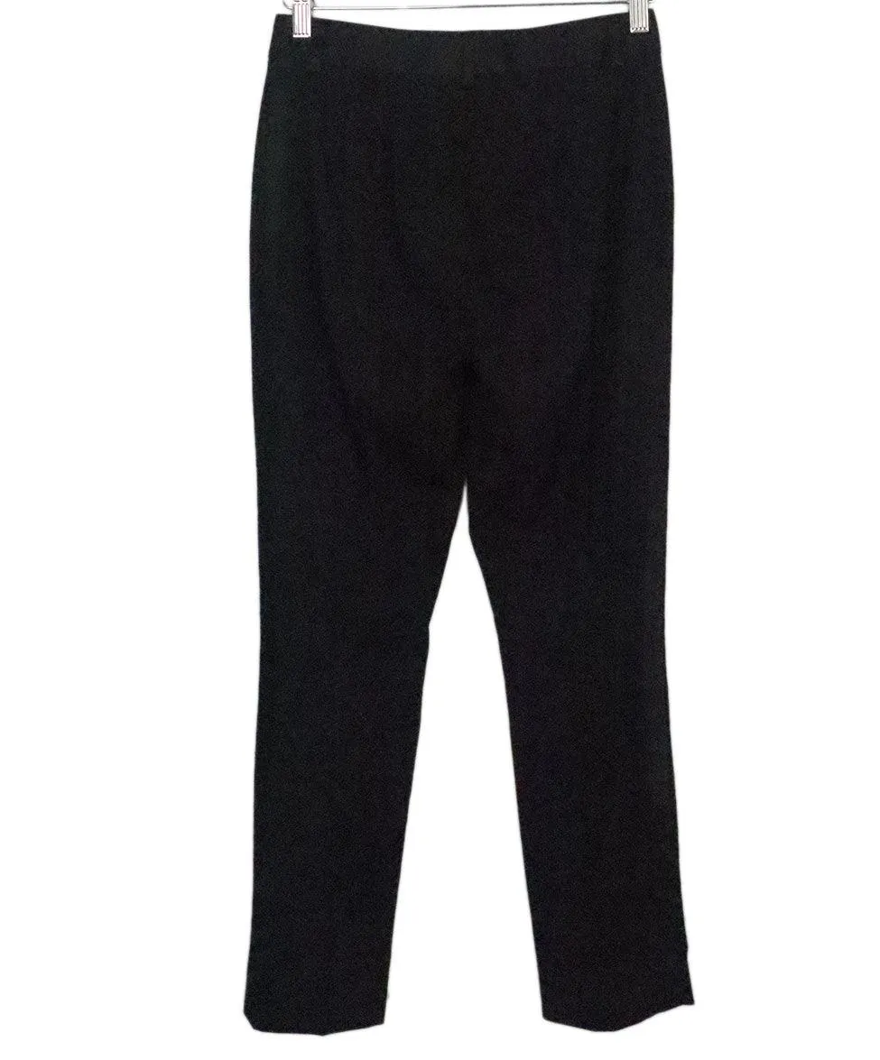 Dolce & Gabbana Black Wool Pants w/ Satin Trim sz 4