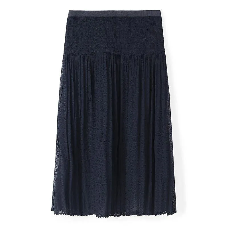 Double-Layer Hand-Pleated Skirt