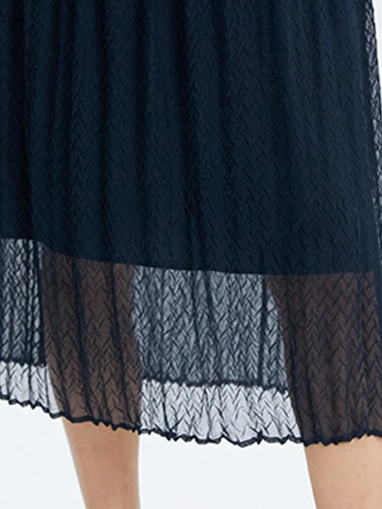 Double-Layer Hand-Pleated Skirt