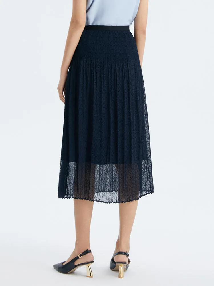 Double-Layer Hand-Pleated Skirt