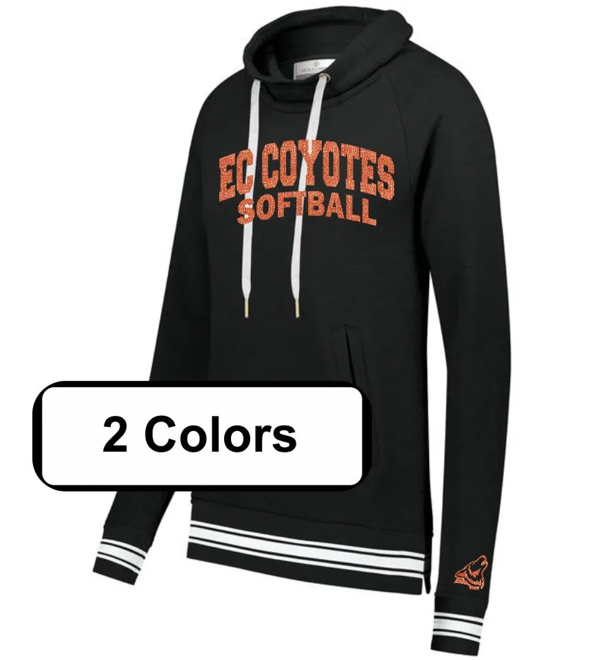 EC Coyotes Funnel Neck Ladies Pullover- 4 designs