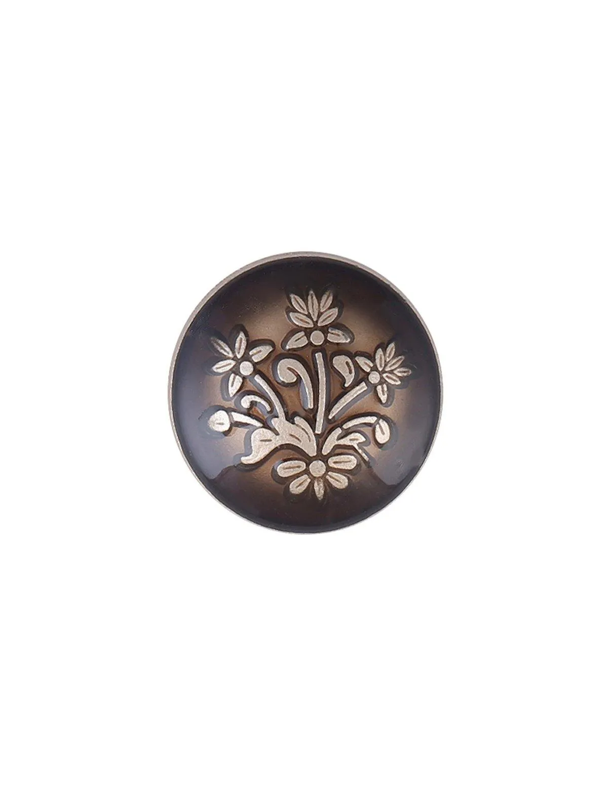 Elegant Round Shape Engraved Design Lamination Shank Metal Button