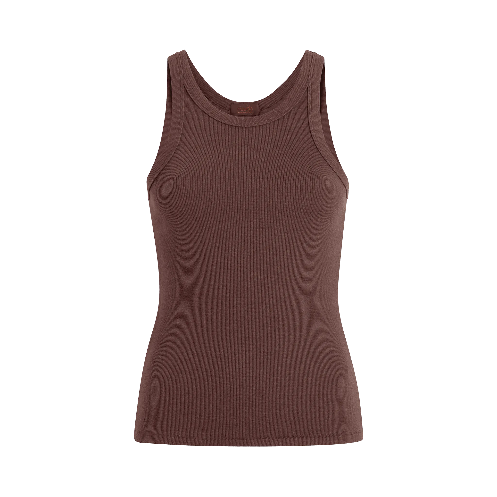 Essential Rib Tank Top | Coffee