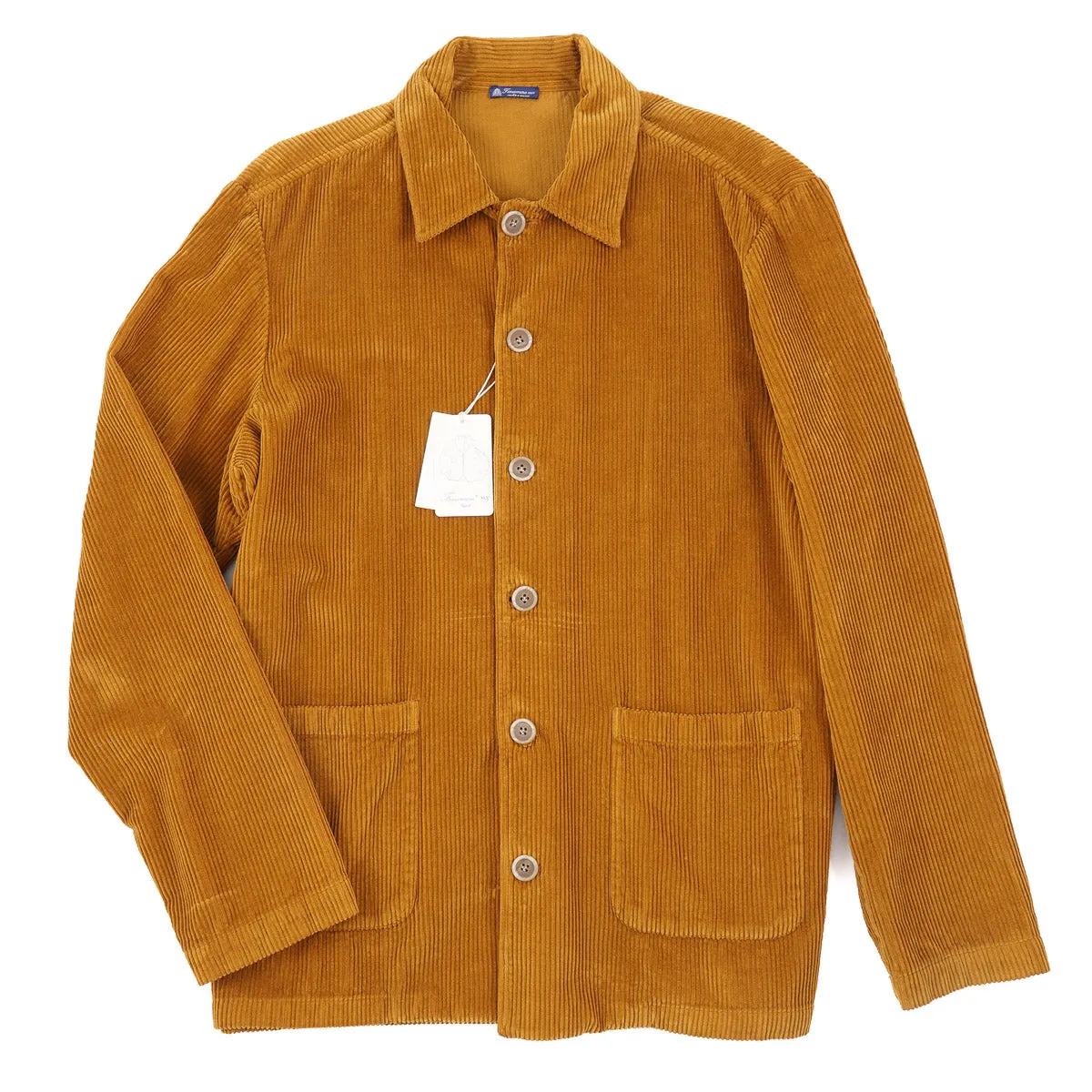 Finamore Relaxed-Fit Casual Corduroy Jacket