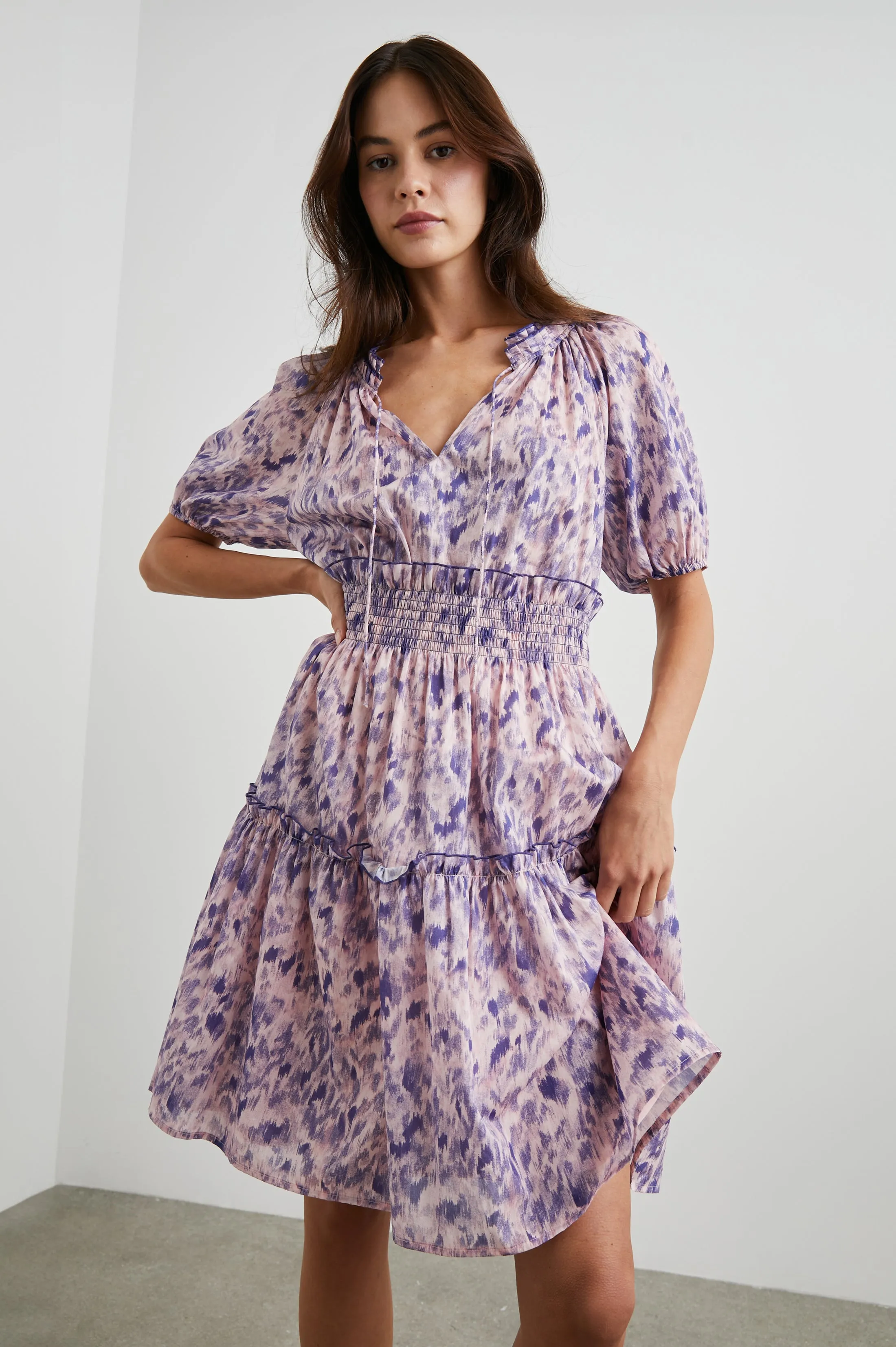 FIORELLA DRESS - PINK IKAT