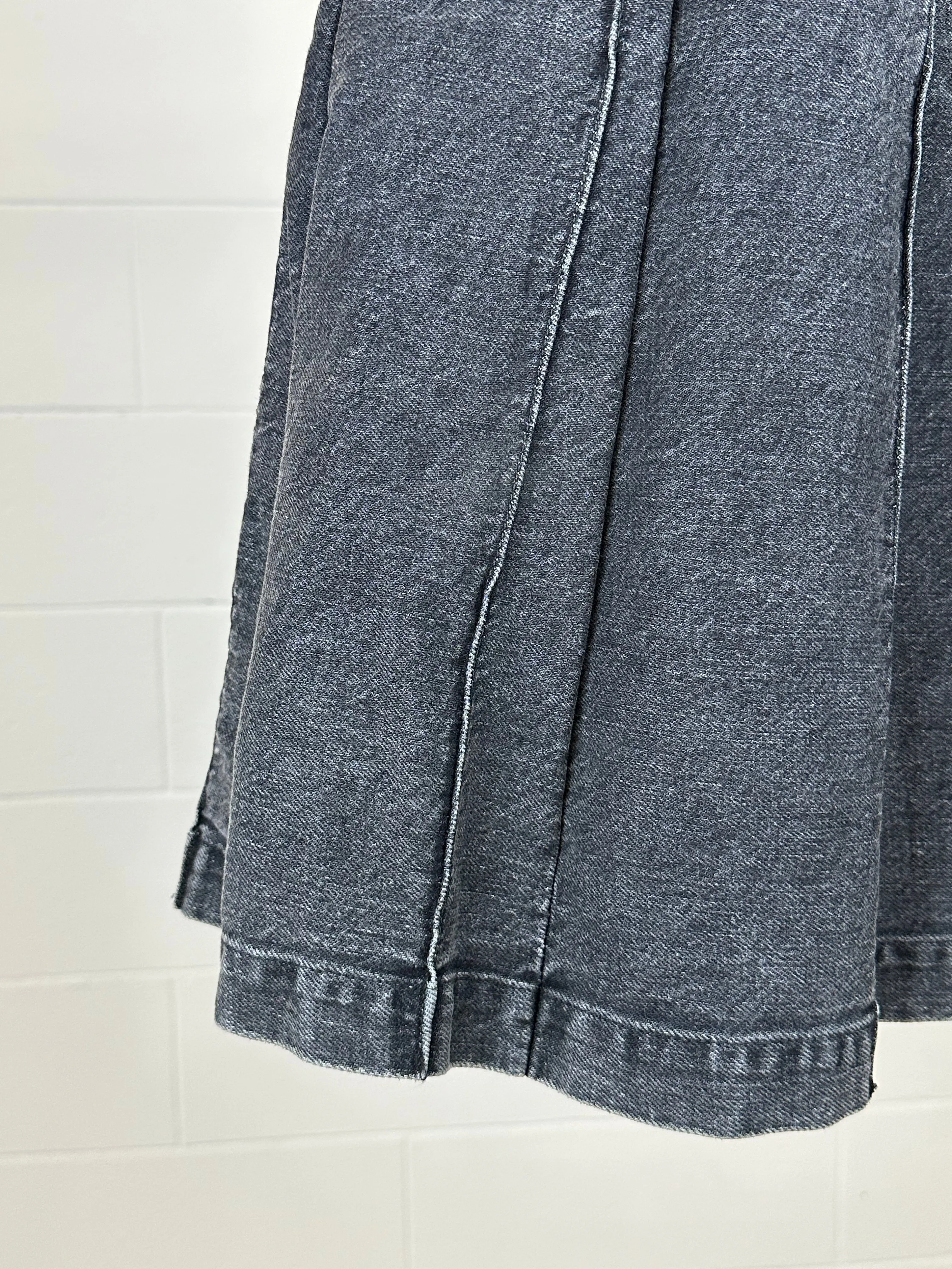 Flared Denim Skirt