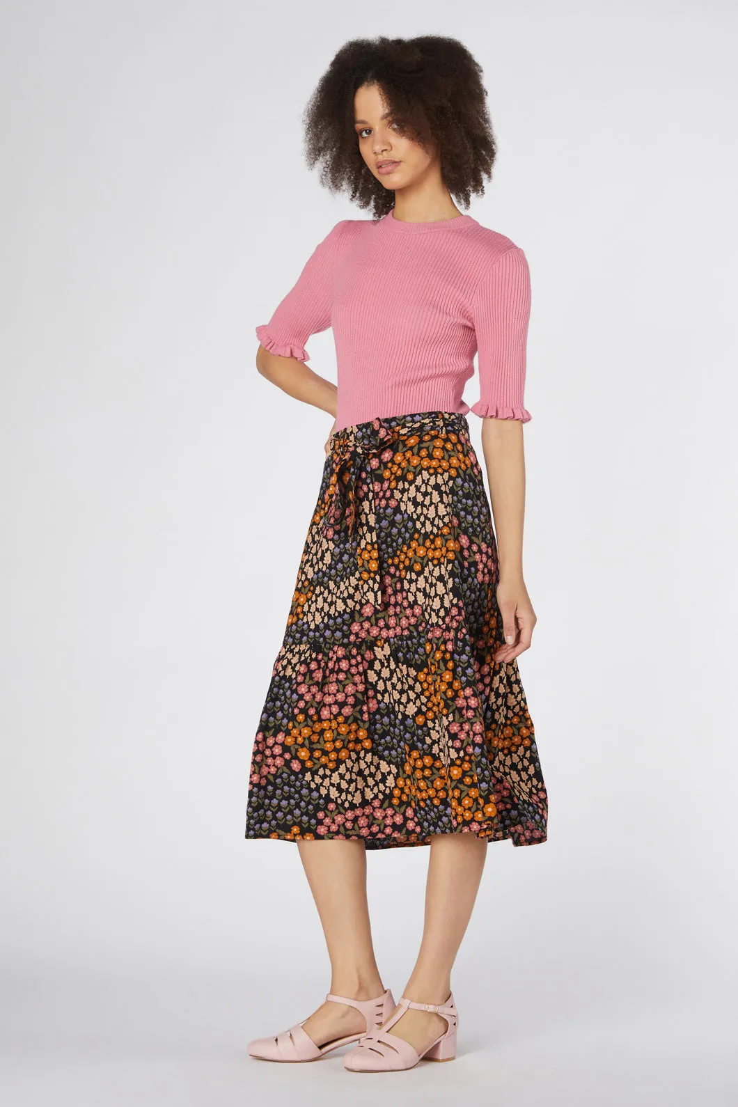 Floral Patchwork Skirt