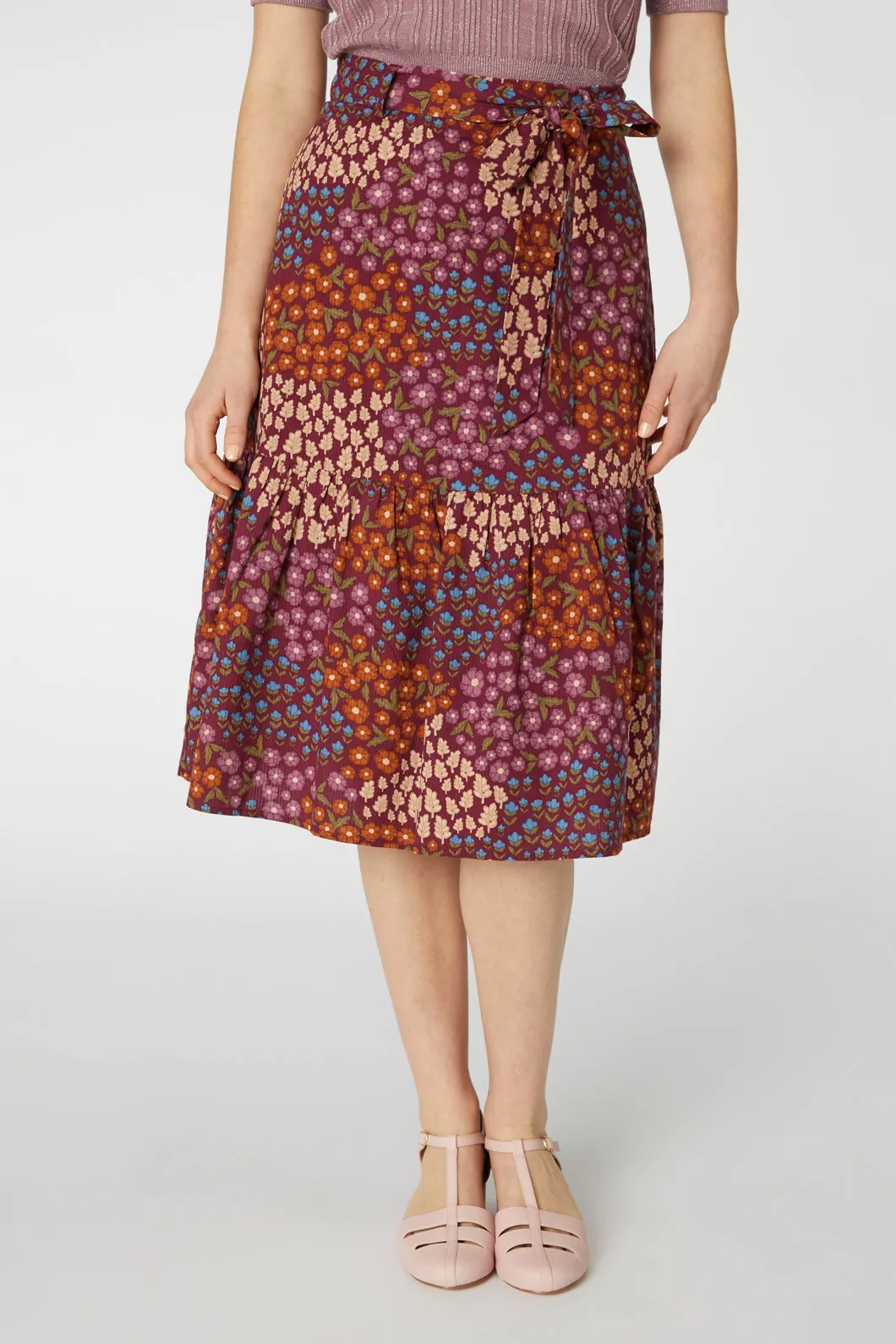 Floral Patchwork Skirt