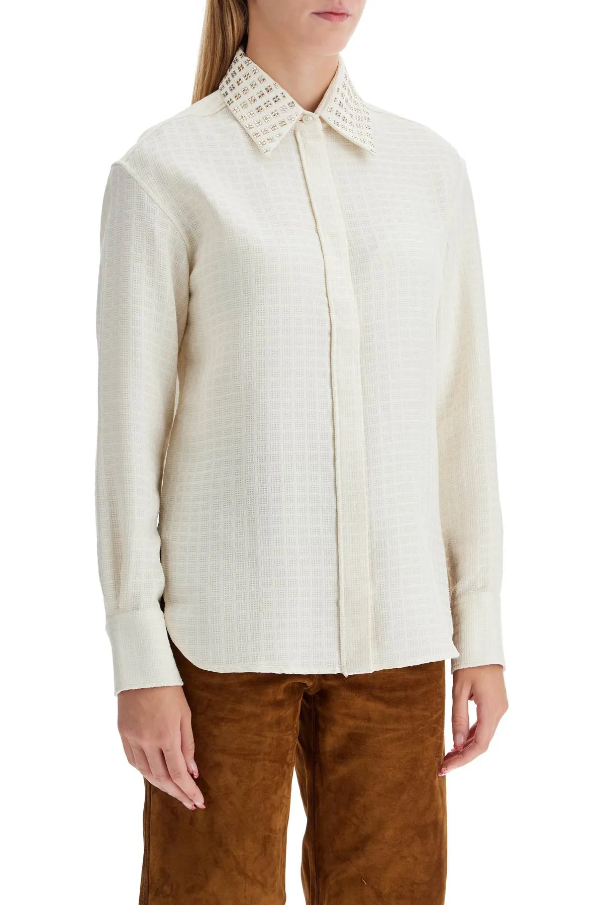 GOLDEN GOOSE jacquard shirt with