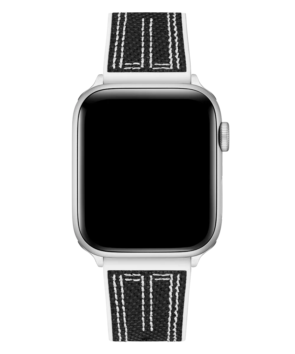 GUESS Nylon on Silicone Band for Apple 42-44 mm Watch