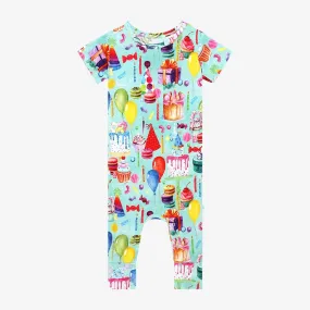 Happy Birthday Short Sleeve Romper