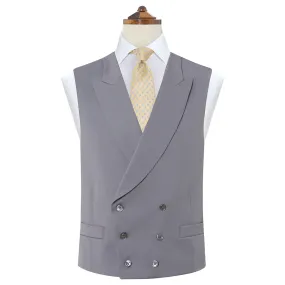 Hayward Grey Royal Gabardine Wool Waistcoat