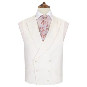 Hayward Ivory Royal Gabardine Wool Waistcoat