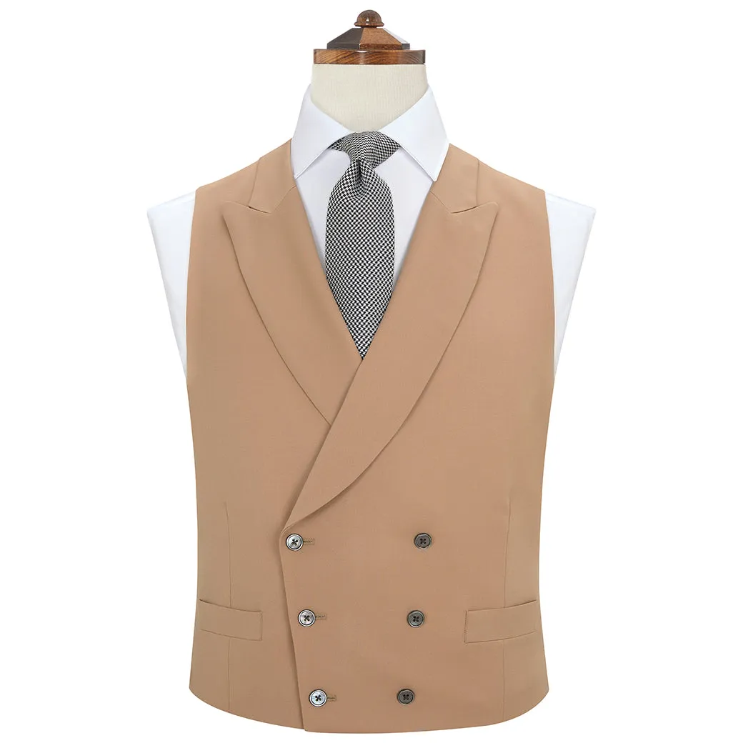 Hayward Tan Wool Waistcoat