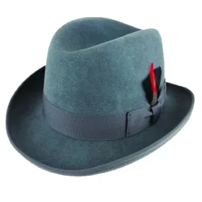 Herbert - Homburg - Wool Felt - Charcoal Grey - Small