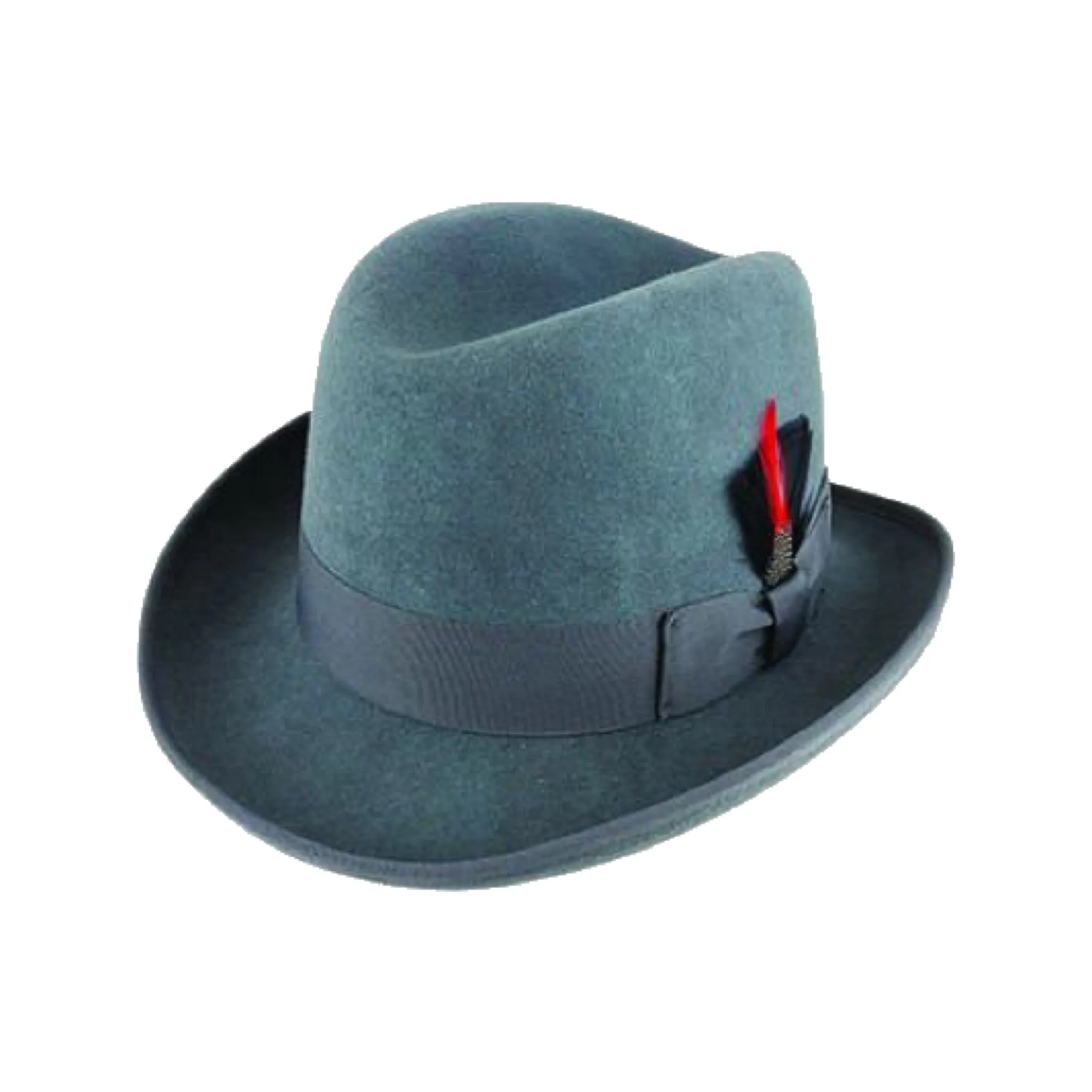 Herbert - Homburg - Wool Felt - Charcoal Grey - Small