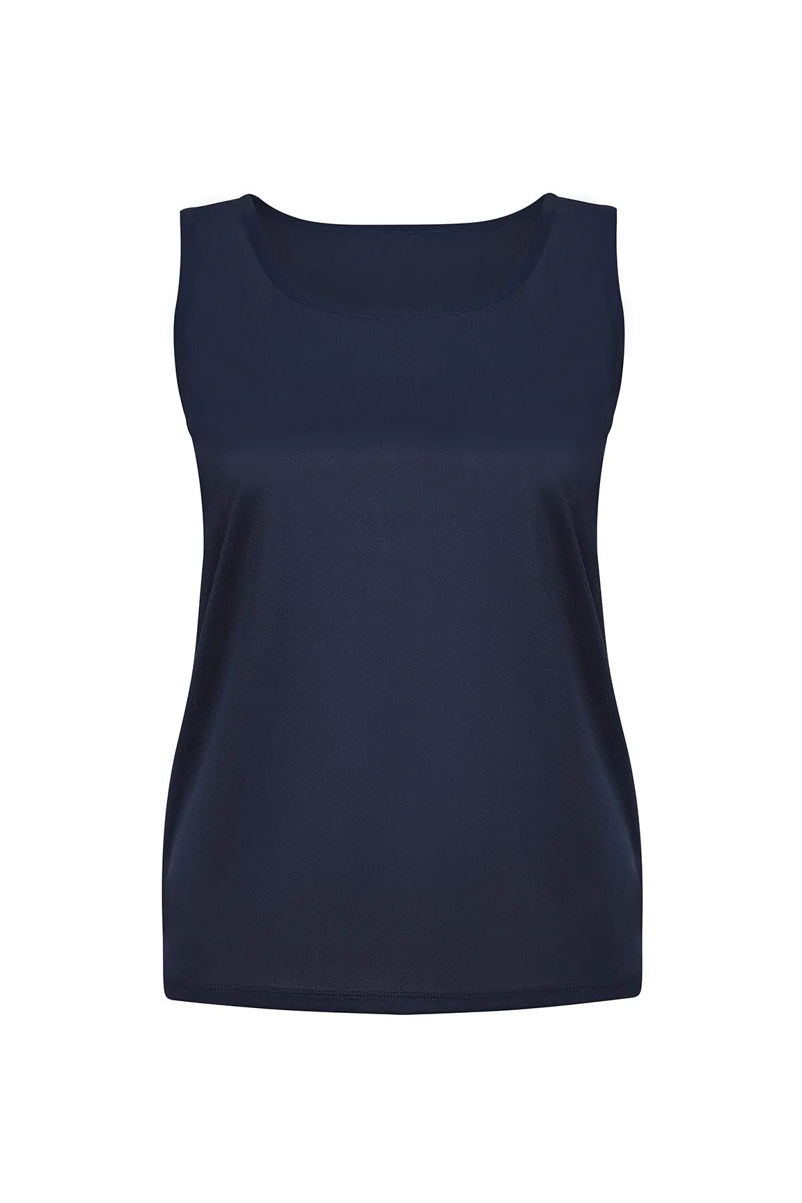 Hi & low neck option Tank | Navy | 7639TT