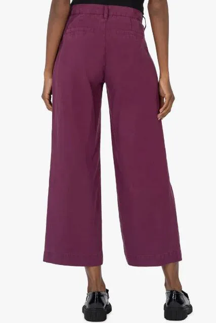 High Rise Crop Wide Leg Pant